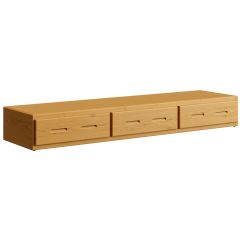 Solid wood underbed drawer box, Three. Cottage Collection. Product 4019. by Bunk Beds Canada, selling solid wood beds since 2003.