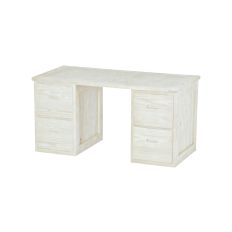 Solid Wood Desk - 2 Drawers Each Side - Cottage Collection - 58"