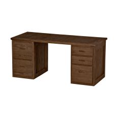 Solid Wood Desk - 5 Drawers - Cottage Collection - 66"