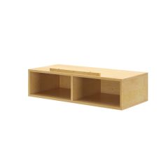 Underbed Cubby with Divider - Modular Design - Natural