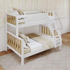 Solid Hardwood Bunk Bed w Angle Ladder, Modular Design, id SLOPE-WN. Modular Design, by Bunk Beds Canada, selling solid wood beds since 2003.