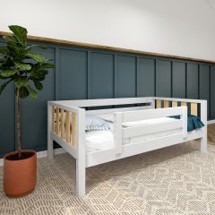 Solid Hardwood Daybed. Modular Design, id YEAH-WN, two-tone design, by Bunk Beds Canada, selling solid wood beds since 2003.