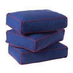 Back Pillows - Modular Collection - Set of Three - Blue/Red