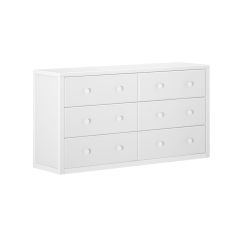 Hardwood Dresser - Modular Design - 6 Drawers - 6235 - White