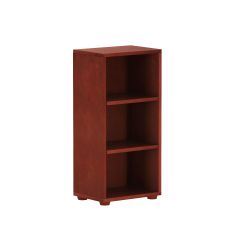 Hardwood Bookcase w 3 shelfs, Modular Collection. id 4633, Natural finish. By Bunk Beds Canada, selling solid wood beds since 2003.
