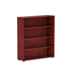 Hardwood Bookcase w 4 shelfs, Modular Collection. id 4640, Natural finish. By Bunk Beds Canada, selling solid wood beds since 2003.