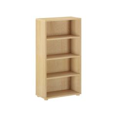 Hardwood Bookcase. id 4645. Modular Design. 4 shelves. For kids or adults. By Bunk Beds Canada. Since 2003.