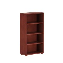 Hardwood Bookcase w 4 shelfs, Modular Collection. id 4645, Natural finish. By Bunk Beds Canada, selling solid wood beds since 2003.