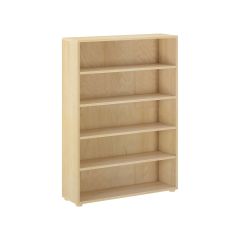 Hardwood Bookcase. id 4650 Modular Design. 5 shelves. For kids or adults. By Bunk Beds Canada. Since 2003.