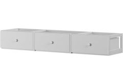 Solid Wood 3 Drawers Underbed Unit, All in One Design, White