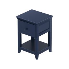 Solid Wood Nightstand, All In One Design, 2028, Blue