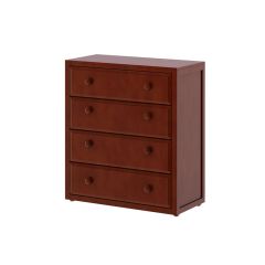 Hardwood Dresser - Modular Design - 4 Drawers - 3843 - Chestnut