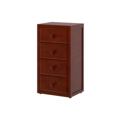 Hardwood Dresser - Modular Design - 4 Drawers - 2343 - Chestnut