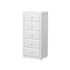 Hardwood Dresser - Modular Design - 5 Drawers - 2352 - White