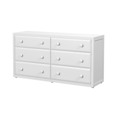 Hardwood Dresser - Modular Design - 6 Drawers - 6032- White