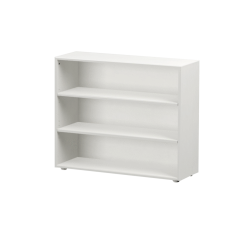 Hardwood Bookcase - Modular Design - 3 Shelf - 3832 - White