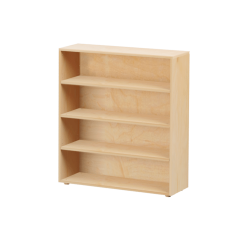 Hardwood Bookcase - Modular Design - 4 Shelf - 3843 - Natural