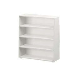 Hardwood Bookcase - Modular Design - 4 Shelf - 3843 - White