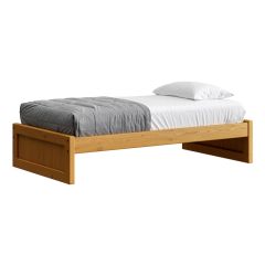 Solid Wood Platform Bed - Panel Design - 1616 - Twin. Crate Design Furniture Bunk Beds Canada, Vancouver