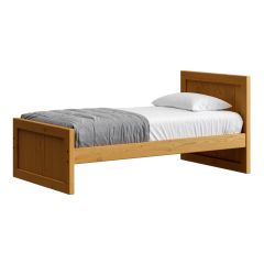 Solid Wood Platform Bed - Panel Design - 3722. Crate Design Furniture by Bunk Beds Canada