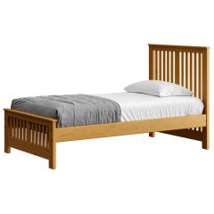 Solid Wood Platform Bed, Shaker Design, 4418. Crate Design Furniture by Bunk Beds Canada 