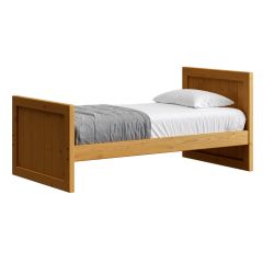 Solid Wood Platform Bed - Panel Design - 3729. Crate Design Furniture by Bunk Beds Canada