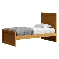 Solid Wood Platform Bed - Panel Design - 4822. Crate Design Furniture by Bunk Beds Canada