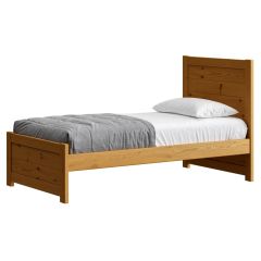 Solid Wood Platform Bed - Wildroots Design - 4319 - Twin - Natural