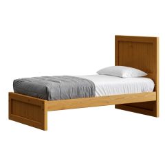 Solid Wood Platform Bed - Panel Design - 4816. Crate Design Furniture by Bunk Beds Canada