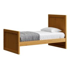 Solid Wood Platform Bed, Panel Design. Crate Design Furniture by Bunk Beds Canada