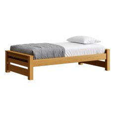 Solid Wood Platform Bed, Timber Design, Cottage collection. Model 43988. Crate Design Furniture.  by Bunk Beds Canada of Vancouver.