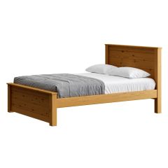 Solid Wood Platform Bed - HarvestRoots - 4419 - Full - Natural