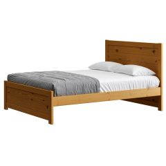 Solid Wood Platform Bed - Wildroots Design - 4319 - Queen - Natural