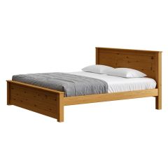 Solid Wood Platform Bed - HarvestRoots - 4419 - King - Natural
