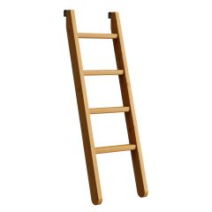 Solid Wood Ladder - Cottage Collection - 4710 - Angled - for 72-73" H. Crate Design Furniture by Bunk Beds Canada