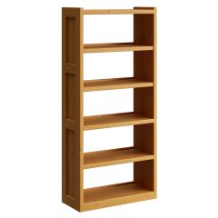 Solid Wood Bookcase, Classic Design w Open Back, Crate Design Furniture. by Bunk Beds Canada of Vancouver.