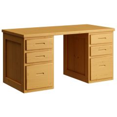 Solid wood Study Desk, Cottage collection. Crate Design Furniture.  Model 6155. by Bunk Beds Canada of Vancouver.