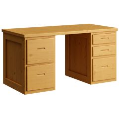 Solid wood Study Desk, Cottage collection. Crate Design Furniture.  Model 6165. by Bunk Beds Canada of Vancouver.