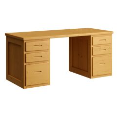 Solid wood Study Desk, Cottage collection. Crate Design Furniture.  Model 6255. by Bunk Beds Canada of Vancouver.