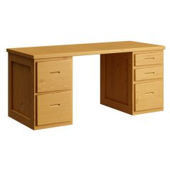 Solid wood Study Desk, Cottage collection. Crate Design Furniture.  Model 6265. by Bunk Beds Canada of Vancouver.