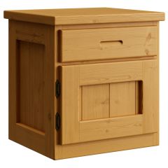 Solid Wood Nightstand with Drawer and Door. Cottage Collection. 24 H. For kids, teens and adults. By Bunk Beds Canada. Since 2003.