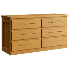 Solid wood Six-Drawer Dresser. Cottage Collection. Product 7012. by Bunk Beds Canada, selling solid wood beds since 2003.