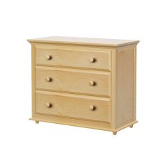 Hardwood Dresser. id BIG3 Modular Design. 3 Drawer with Crown & Base. For kids or adults. By Bunk Beds Canada. Since 2003.