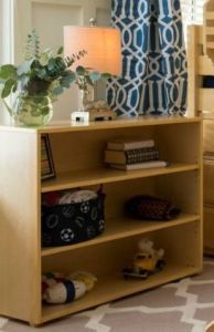 Hardwood Bookcase - Modular Design - 3 Shelf - 3832 - Natural