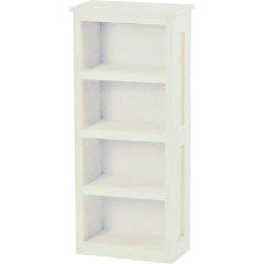 Solid Wood Loft Bookcase - Cottage Collection - White Stain
