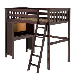 Solid Wood Desk Loft Bed  - All in One Design - Twin. Canterbury Loft Bed. by Bunk Beds Canada of Vancouver.