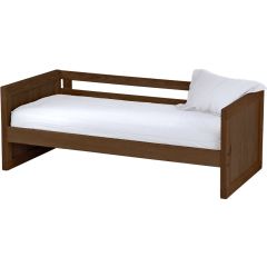 Solid Wood Daybed - Panel Design - Twin - Light Brown