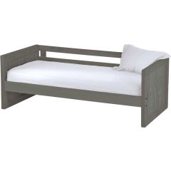 Solid Wood Daybed - Panel Design - Twin - Dark Grey