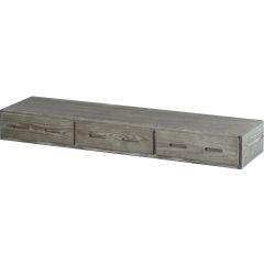 Solid Wood Under Bed Storage - Cottage Collection - 3 Drawers - Light Grey