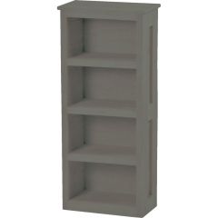 Solid Wood Loft Bookcase - Cottage Collection - Dark Grey